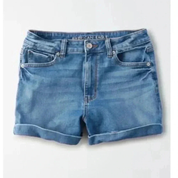 American Eagle STRETCH DENIM MOM SHORTS - Picture 8 of 8